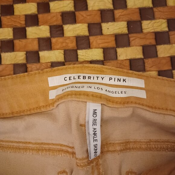 Celebrity Pink Mid Rise Ankle Skinny Jeans Sz L - Picture 3 of 5